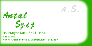 antal szij business card